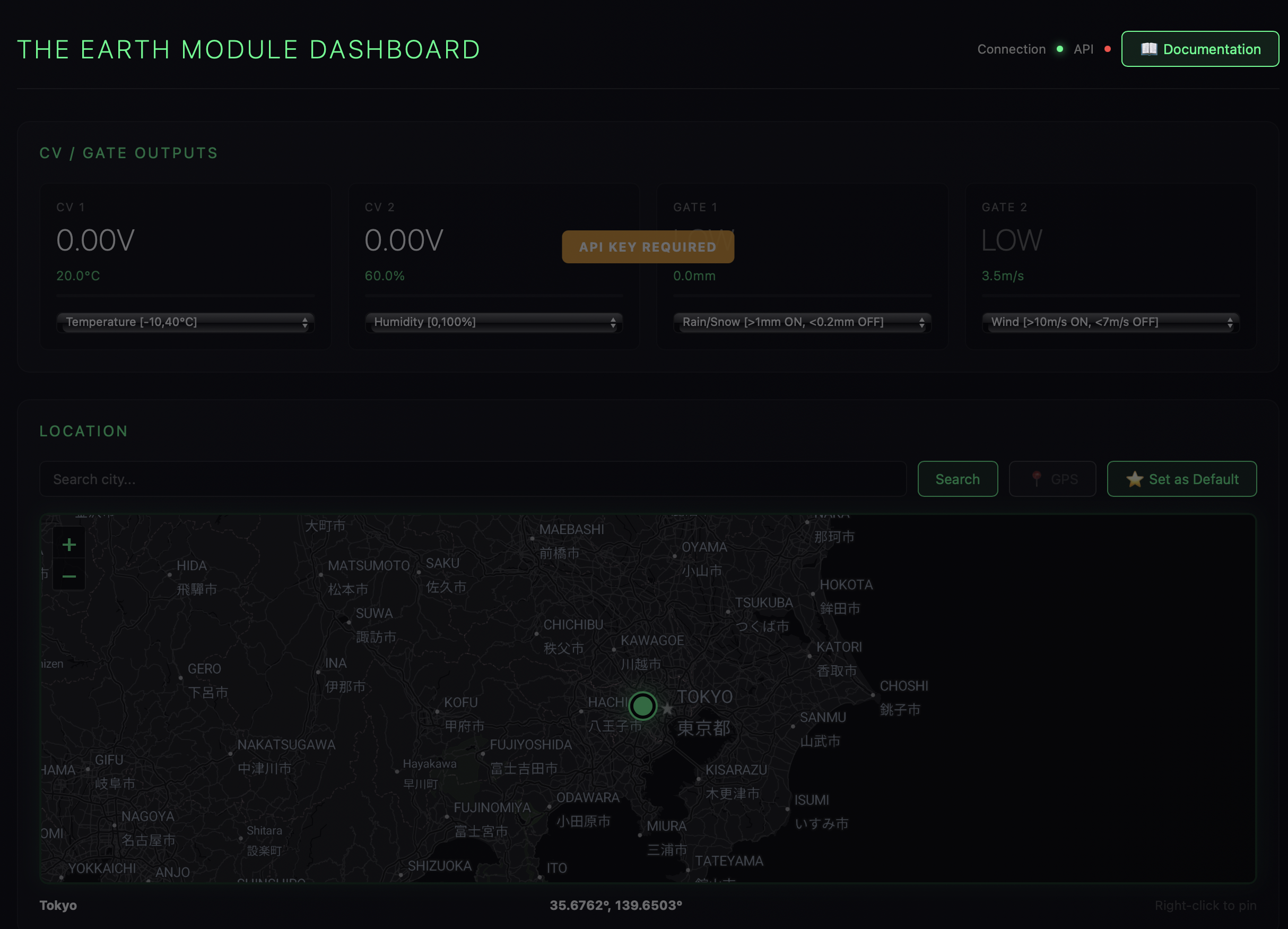 WebUI Main Screen